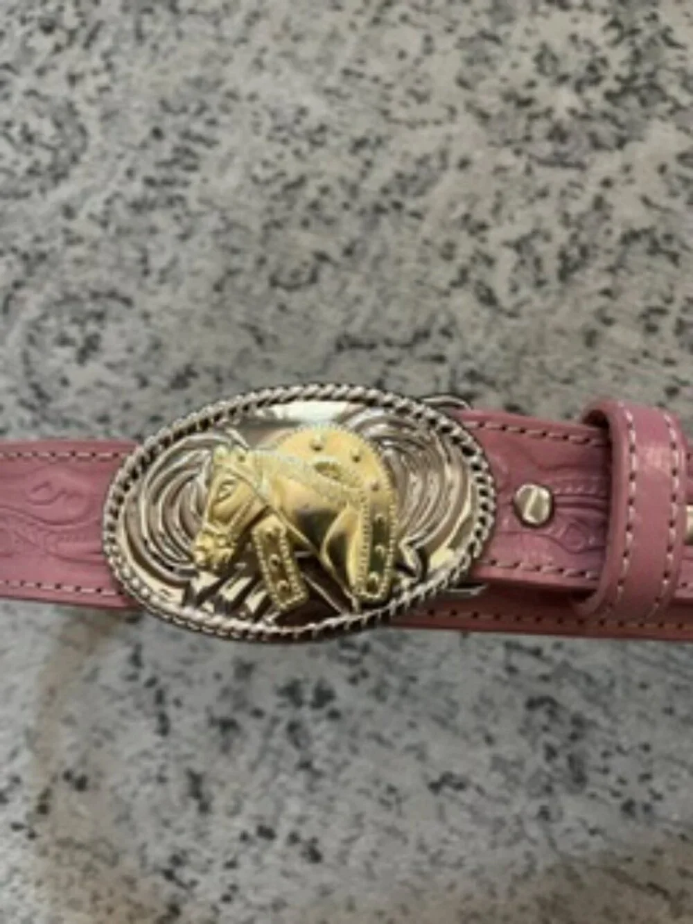 🧡3/$15 Nocona Genuine Leather Pink Belt